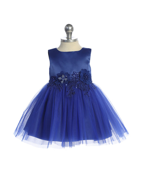 Baby Girls Tulle Charming Flower Girl Dress 0M-24M